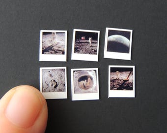 Fotos em miniatura da aterrissagem na Lua na escala 1:12