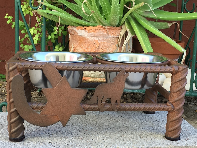 Deluxe Doggy Small Dog Food Bowl Stand Dog Toys Dog Etsy
