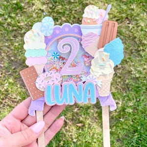 Ice Cream & Treats Birthday Cake Topper