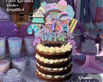 Candyland/ Treat/ Ice Cream Birthday Cake Topper