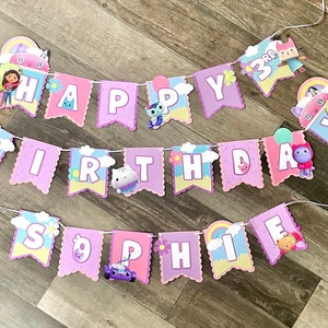 Gabby Dollhouse Birthday Banner