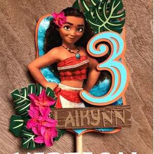 Moana Island Princess Cake Topper/ Birthday Bild 8