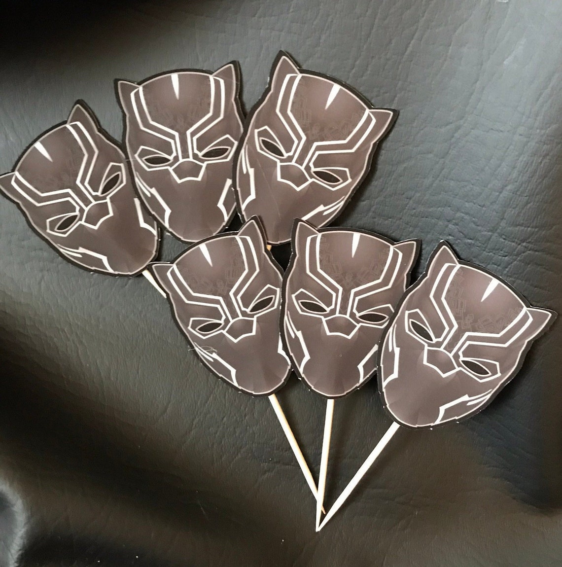 Black Panther Cupcake Toppers 12 Ct - Etsy Sweden