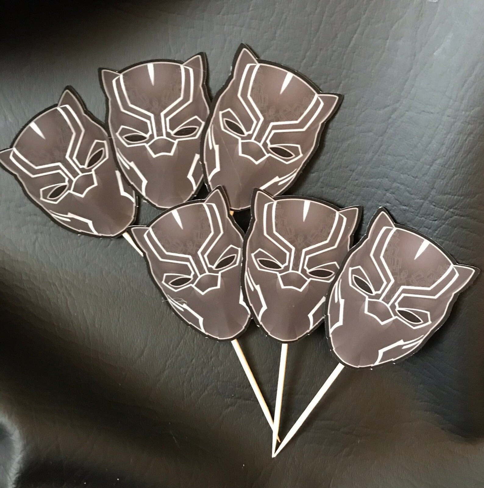 Black Panther Cupcake Toppers 12 Ct - Etsy Sweden