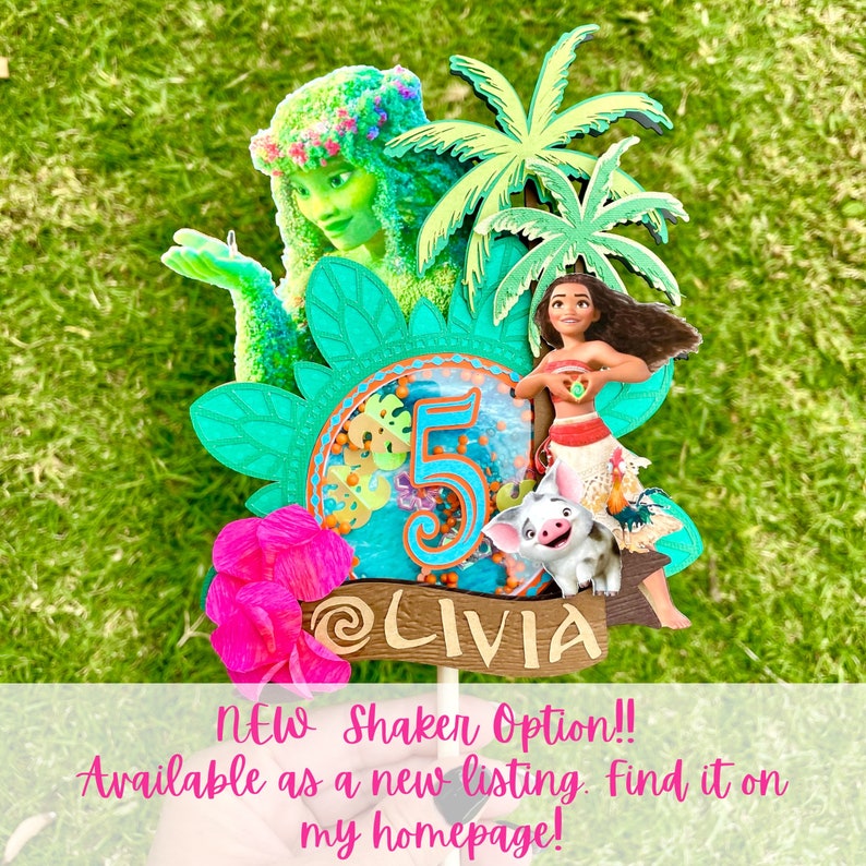 Moana Island Princess Cake Topper/ Birthday Bild 3