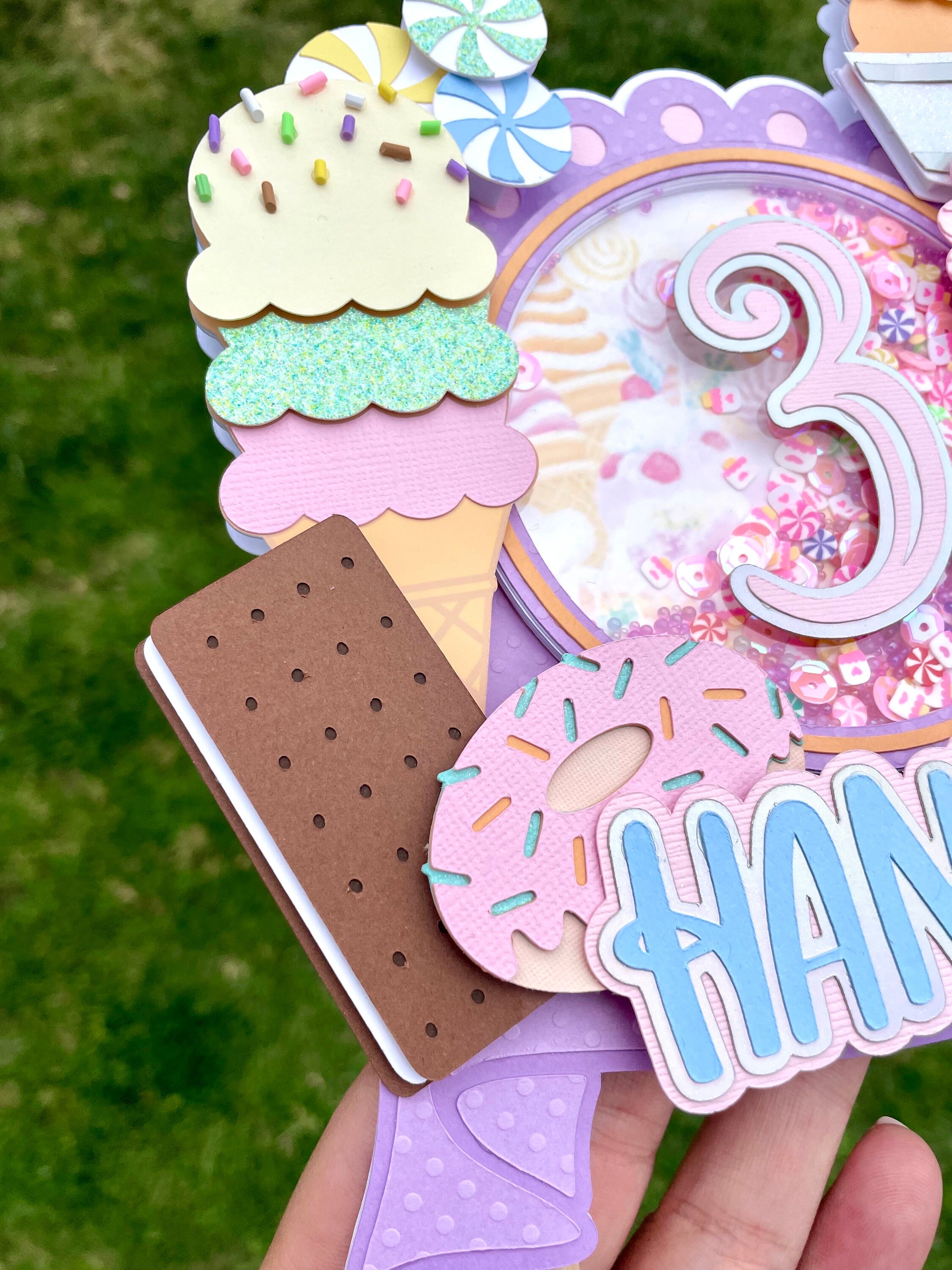 Ice Cream & Treats Birthday Cake Topper