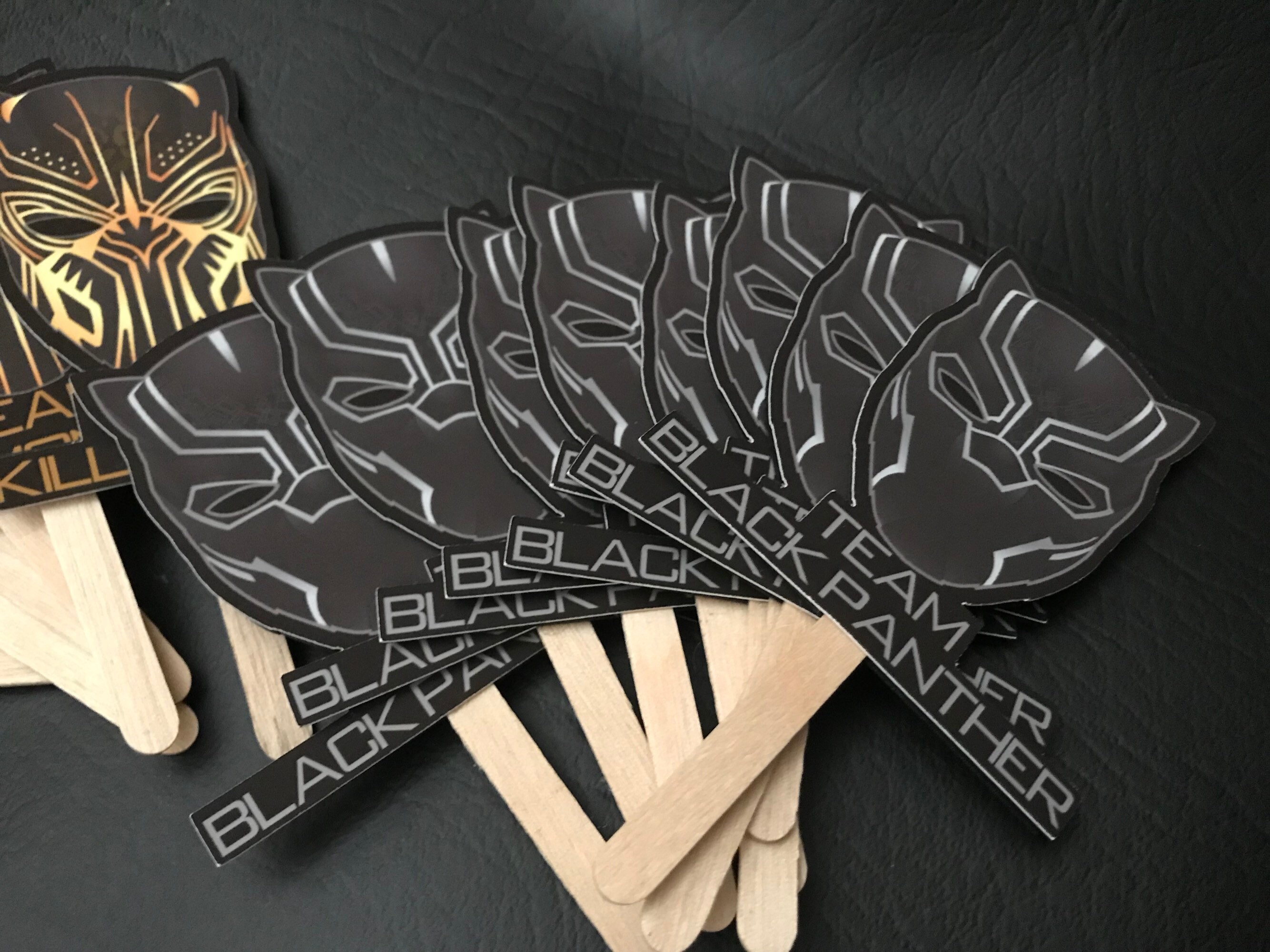 Black Panther Cupcake Toppers 12 Ct - Etsy Sweden