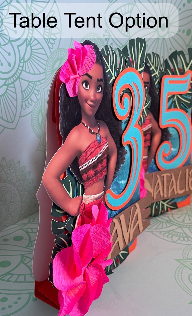 Moana Island Princess Cake Topper/ Birthday Bild 6