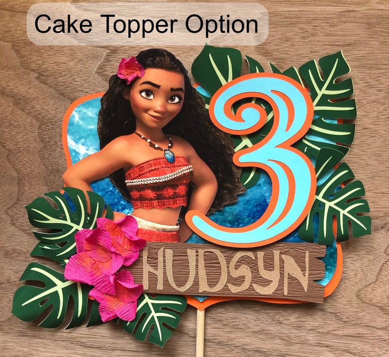 Moana Island Princess Cake Topper/ Birthday Bild 4