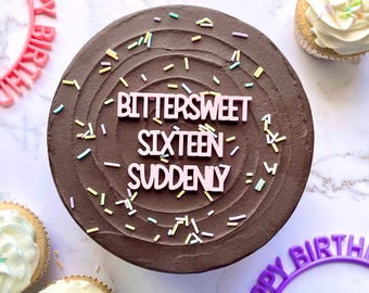 Custom Acrylic Cake Charm: Personalized Cake Topper