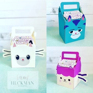 Gabby Cat Gable Box/Gabby Cat party favors/ Gabby cats/Gabby's Dollhouse Inspired favor box