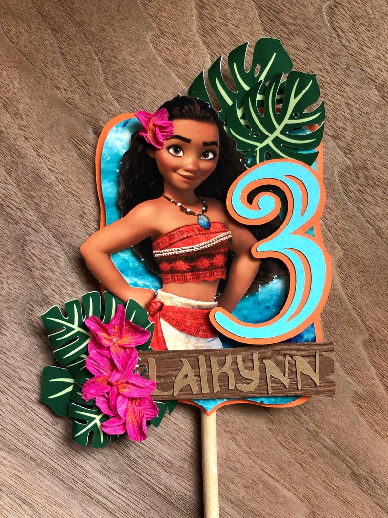 Moana Island Princess Cake Topper/ Birthday Bild 1