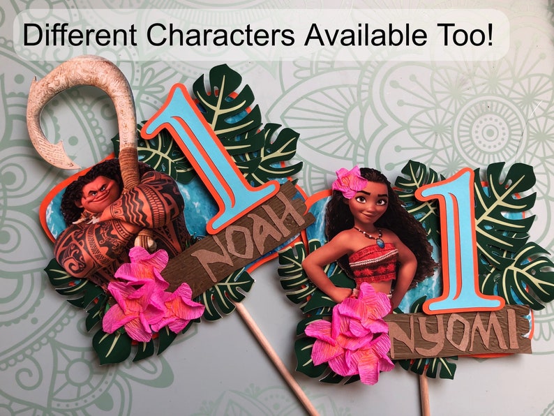 Moana Island Princess Cake Topper/ Birthday Bild 9