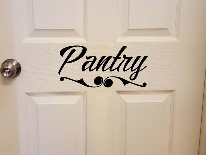 Pantry Door Kitchen Vinyl Decal Pantry Wall Decal Door Decal Etsy