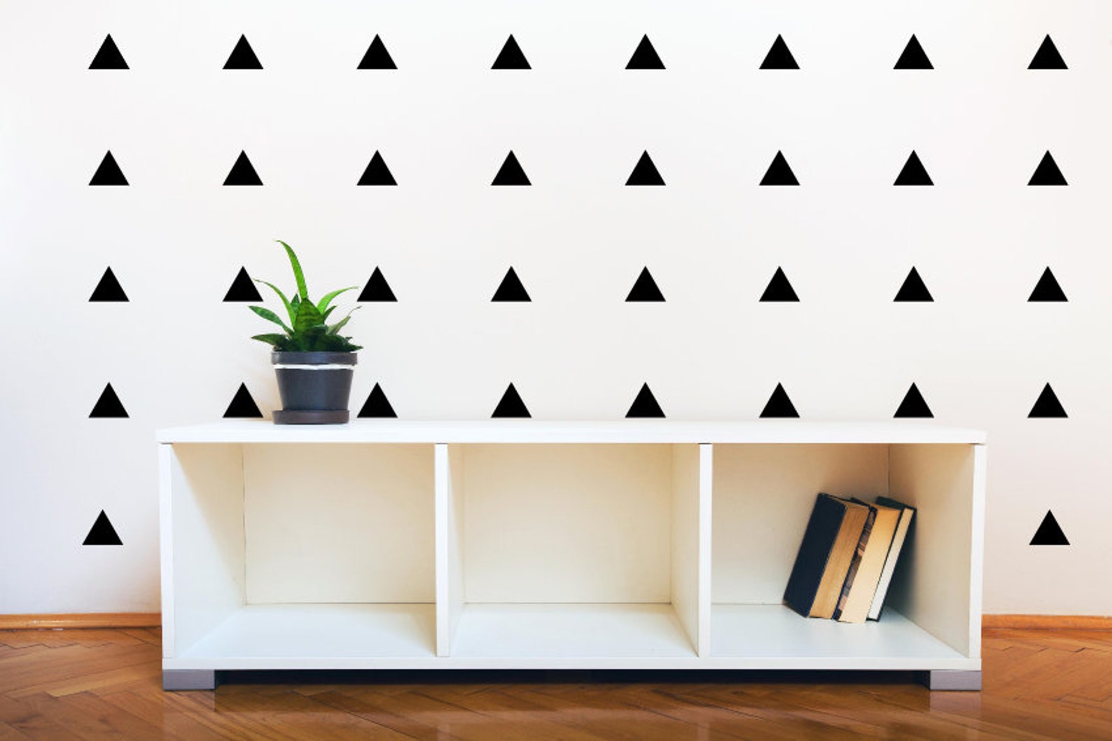 Gold Triangle Wall Decal Triangle Decal Geometric Wall Mural Etsy
