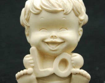 LOVE baby #1 Silicone Candle molds Ornament Candle Soap Moulds Fondant Mold Polymer Clay Soap Making Tools Melting Wax Resin