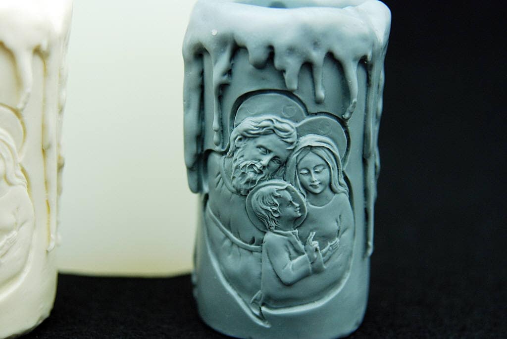 Jesus candle Silicone Mold Chocolate Candle molds Ornament Etsy