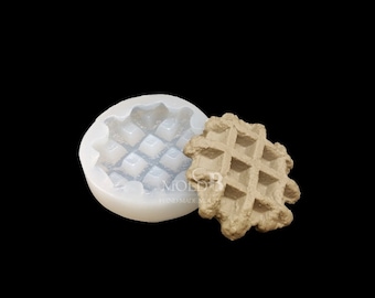 Waffle, Handmade Silicone Mold Ornament Soap Chocolate Fondant Polymer Clay Jewelry Soap Making Wax Resin