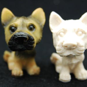 2D Puppy #4 Silicone Mold Chocolate Polymer Clay Jewelry Soap Wax Resin 