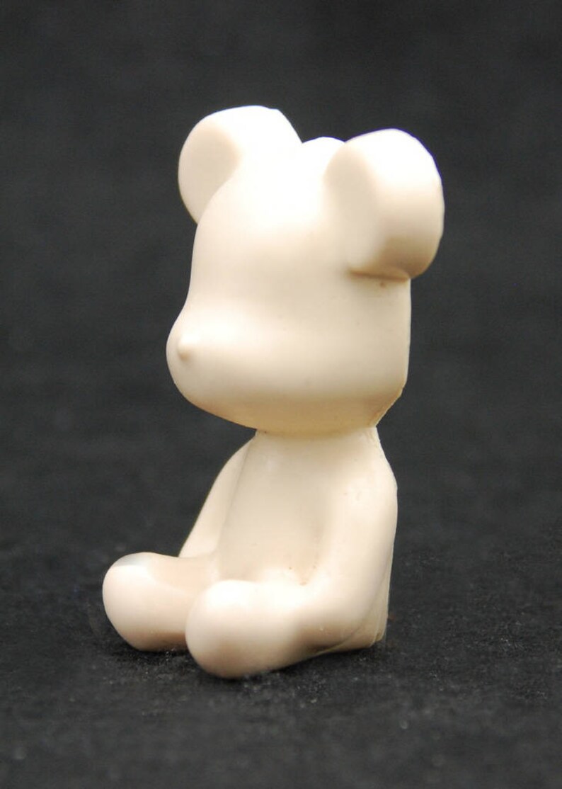Silicone Mold Chocolate Candle Ornament Soap Mould Fondant Polymer Clay Soap Making Melting Wax Resin 2D Bear S