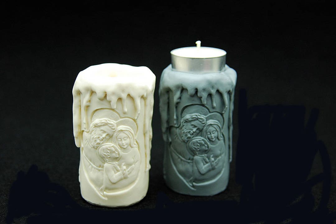 Jesus Candle Silicone Mold Chocolate Candle Molds Ornament Etsy