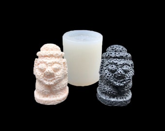 Jeju statue M, Soap Mold, Chocolate Flower Ornament Candle Soap Moulds Polymer Clay Jewelry Soap Making Mold Melting Wax Resin