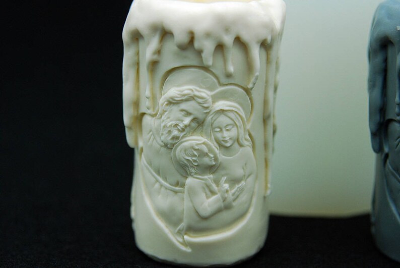 Jesus Candle Silicone Mold Chocolate Candle Molds Ornament Etsy