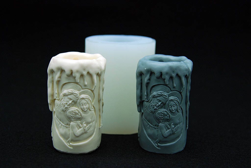 Jesus candle Silicone Mold Chocolate Candle molds Ornament Etsy