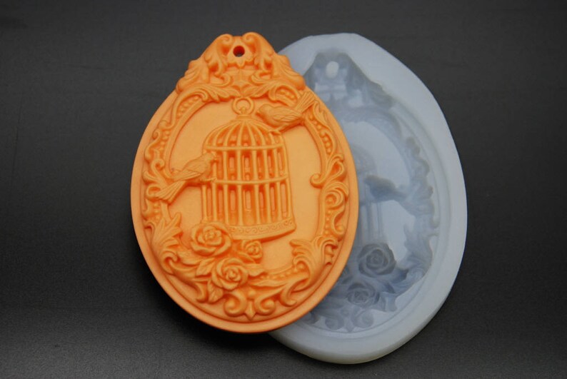 Cage Tablet Silicone Wax Mold Chocolate Ornament Candle Mould Etsy