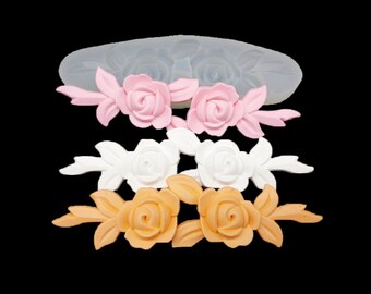Rose Molding, Handmade Silicone Mold Ornament Soap Chocolate Fondant Polymer Clay Jewelry Soap Making Wax Resin