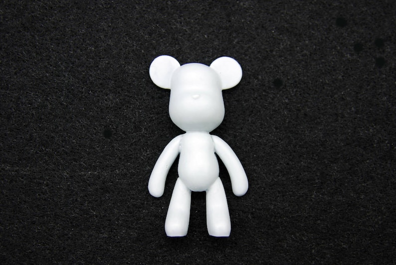 Silicone Mold Chocolate Candle Ornament Soap Mould Fondant Polymer Clay Soap Making Melting Wax Resin 2D Bear S