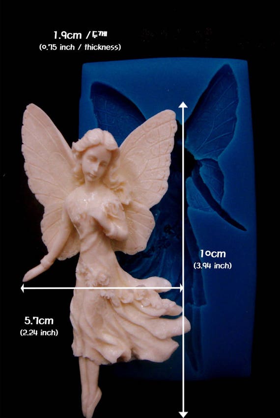 Silicone Mold Mould Chocolate Polymer Clay Soap Candle Wax Baby Angel #4