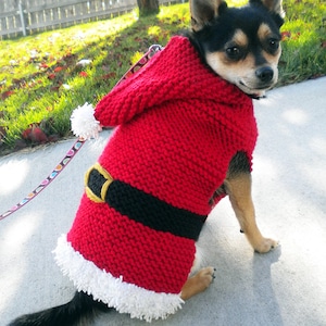 Vakantie hoodie voor honden breipatroon