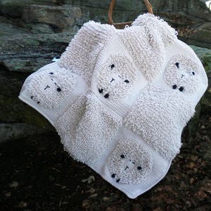 Sleepy Sheep Baby Blanket Crochet Pattern
