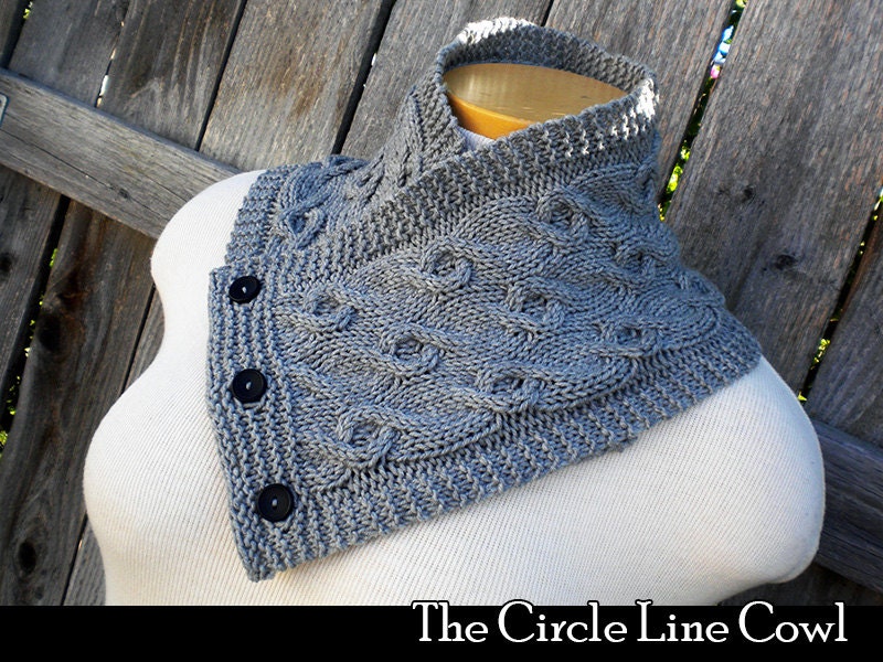 The Circle Line Cowl Knitting Pattern - Etsy