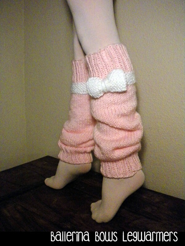 Ballerina Bows Legwarmers Knitting Pattern