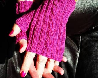 Modèle de tricot de mitaines sans doigts de 50 grammes