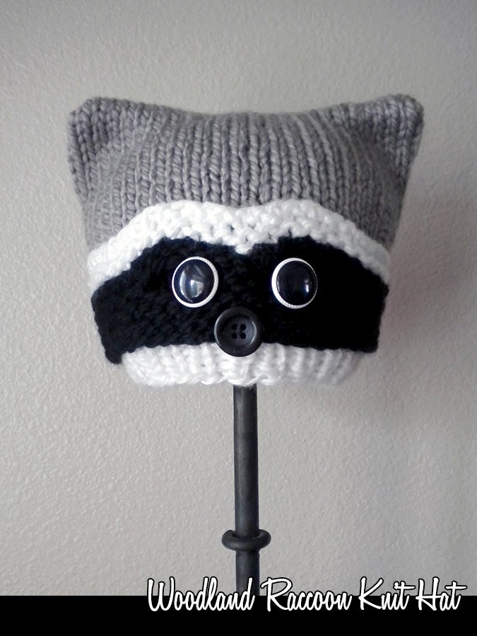Woodland Raccoon Knit Hat Pattern Woodland Raccoon Knit Hat Pattern