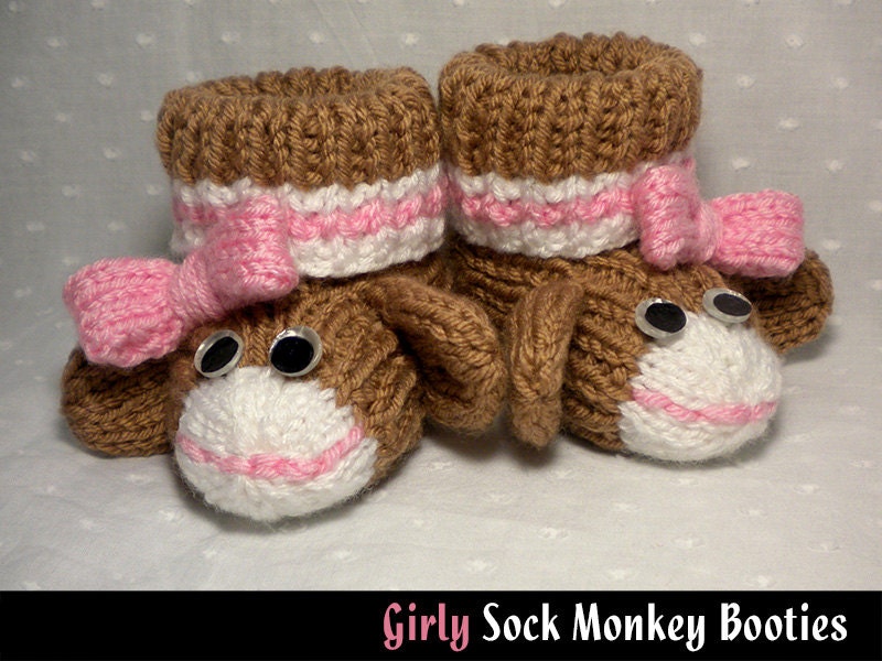 Sock monkey booties sale