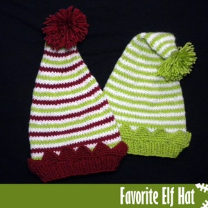 Favorite Elf Hat for the Family Knitting Pattern image 2