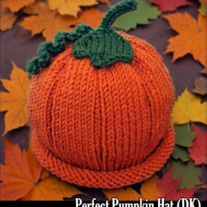 Perfect Pumpkin Hat (DK Yarn) for the Family Knitting Pattern