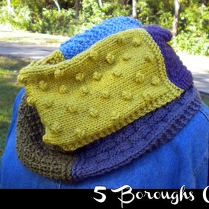 The 5 Boroughs Cowl knitting pattern image 1