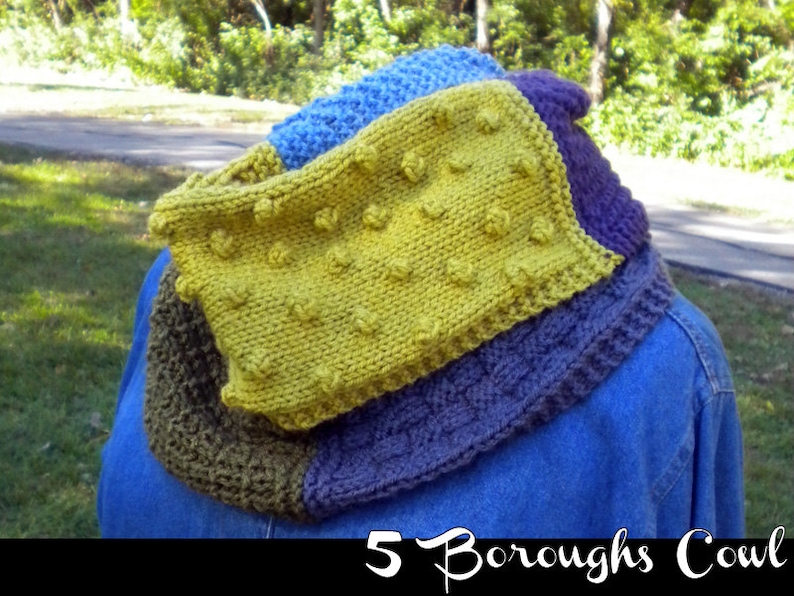 The 5 Boroughs Cowl knitting pattern image 1