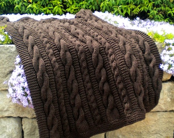 Afghan for Grampa's Lap Knitting Pattern