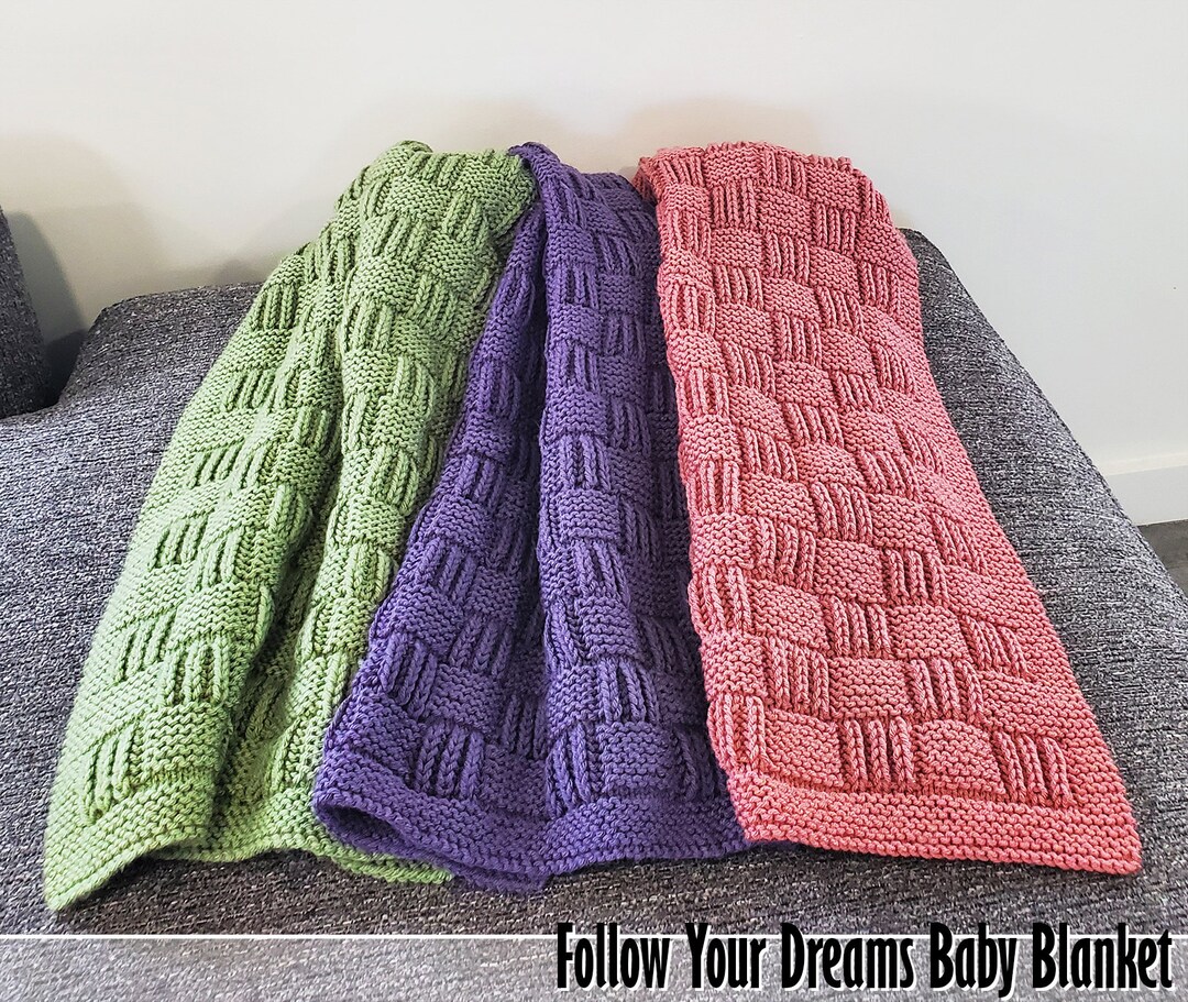 Follow Your Dreams Baby Blanket Knitting Pattern - Etsy