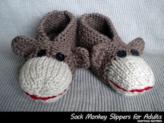 monkey slippers for adults