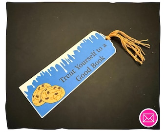 Milk & Cookies Personalized Bookmark
