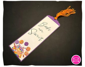 Candy Factory Personalized Bookmark