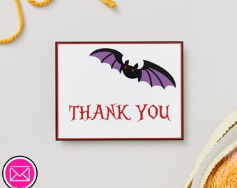 Going Batty Thank You Note Cards - Individual or Set of 5, 15, or 25