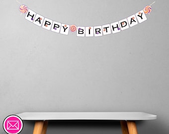 Candy Factory Customizable Banner